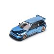 Pop Race PANDEM Civic EG6 Blue Chrome 1 64 JAPAN OFFICIAL Supply