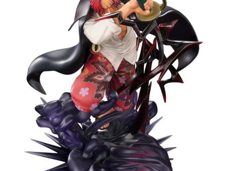 BANDAI Figuarts ZERO Super Fierce Battle ONE PIECE Shanks Kamusari Figure JAPAN Fashion