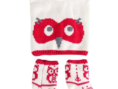 Pottery Barn Beanie & Socks Set 3-6M Cheap