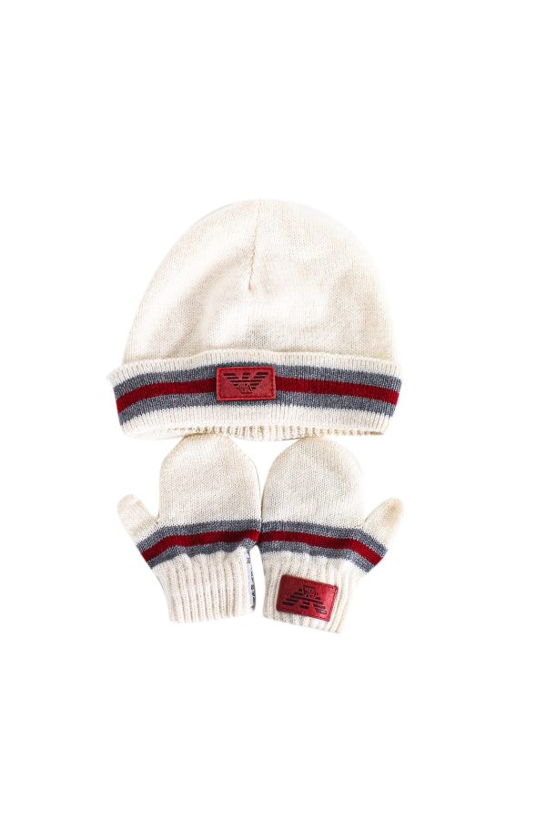 Armani Beanie & Mittens O S (36cm) Hot on Sale