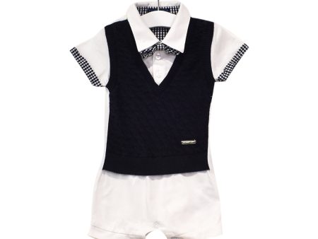 10025302 Nicholas & Bears Baby~Romper 6M For Cheap